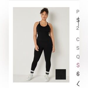 PINK Seamless Workout Onesie Sz M